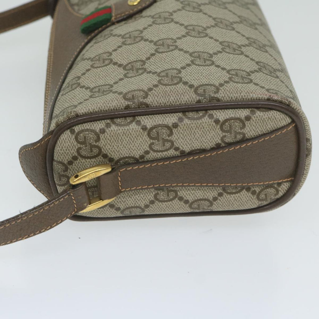 GUCCI GG Supreme Web Sherry Line Shoulder Bag Beige Red 89 02 018 yk9859