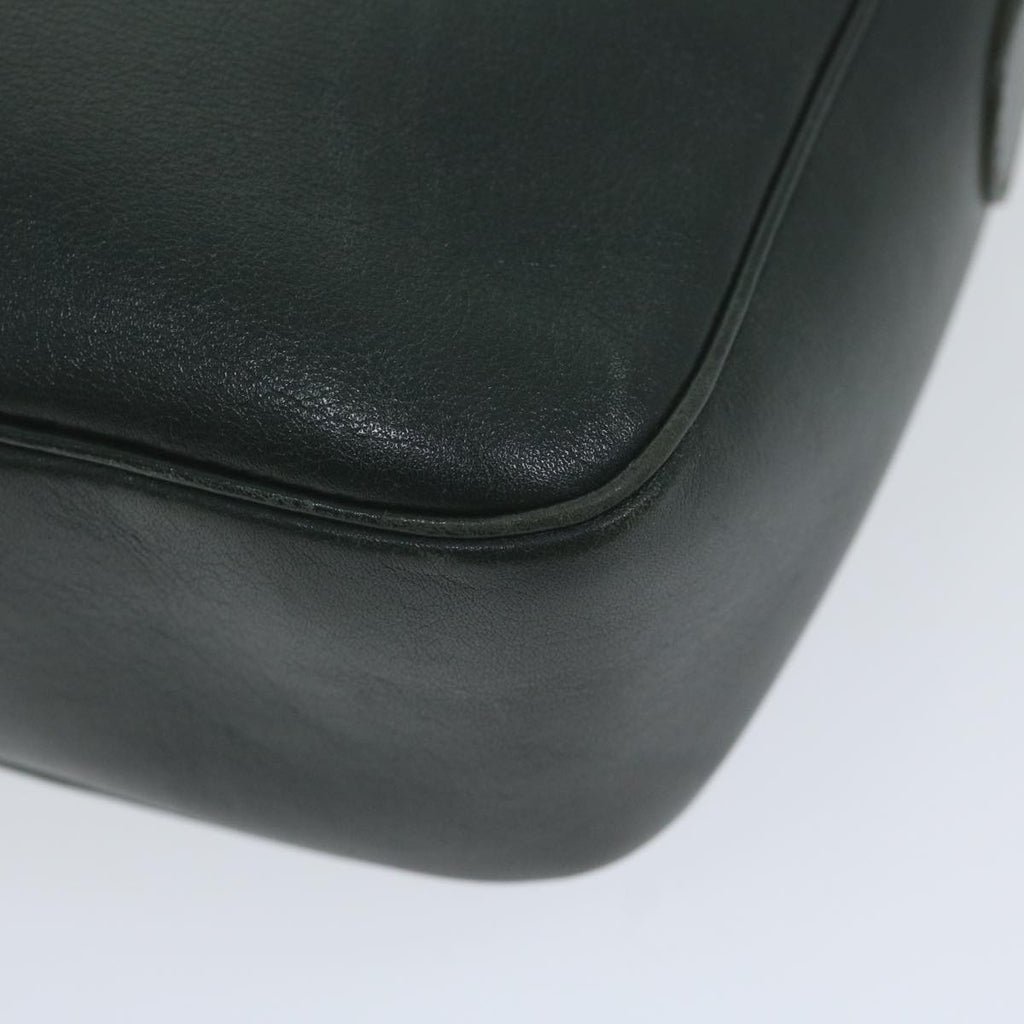 GUCCI Interlocking Shoulder Bag Leather Green 007 256 0084 yk9878