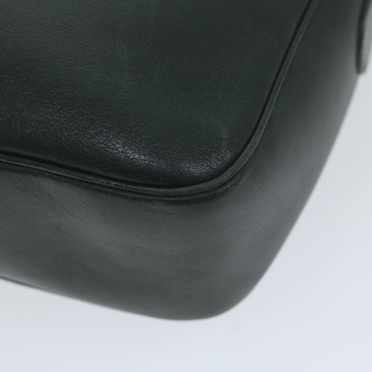 GUCCI Interlocking Shoulder Bag Leather Green 007 256 0084 yk9878