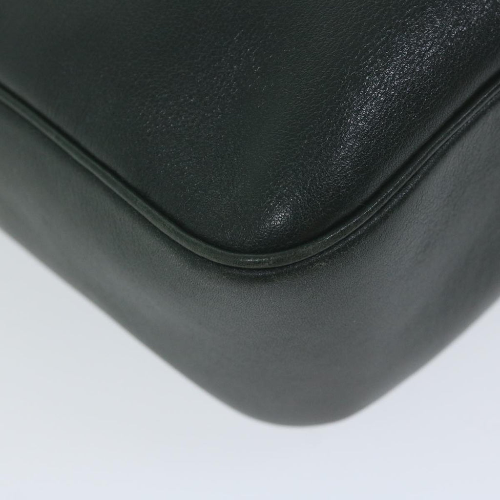 GUCCI Interlocking Shoulder Bag Leather Green 007 256 0084 yk9878