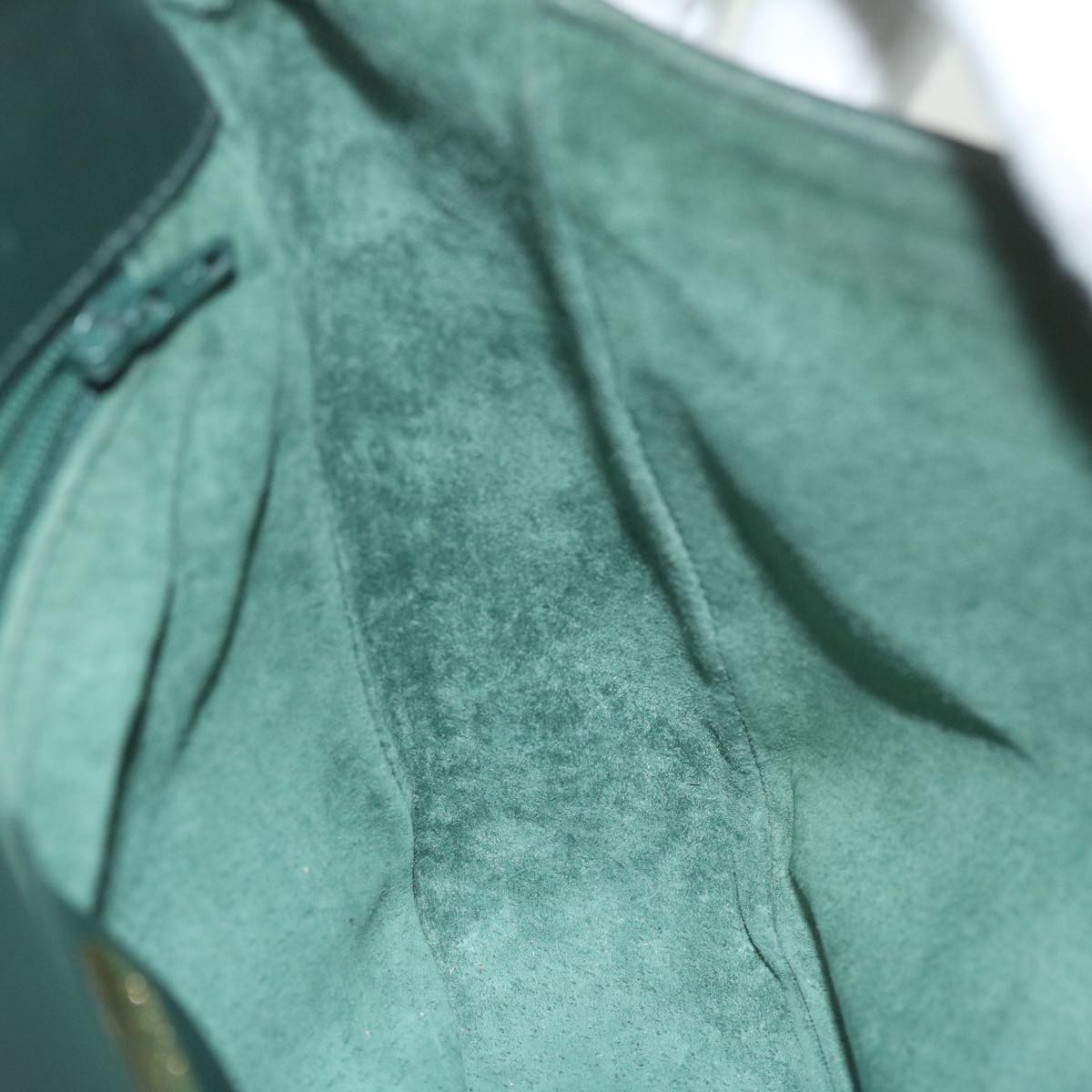 GUCCI Interlocking Shoulder Bag Leather Green 007 256 0084 yk9878