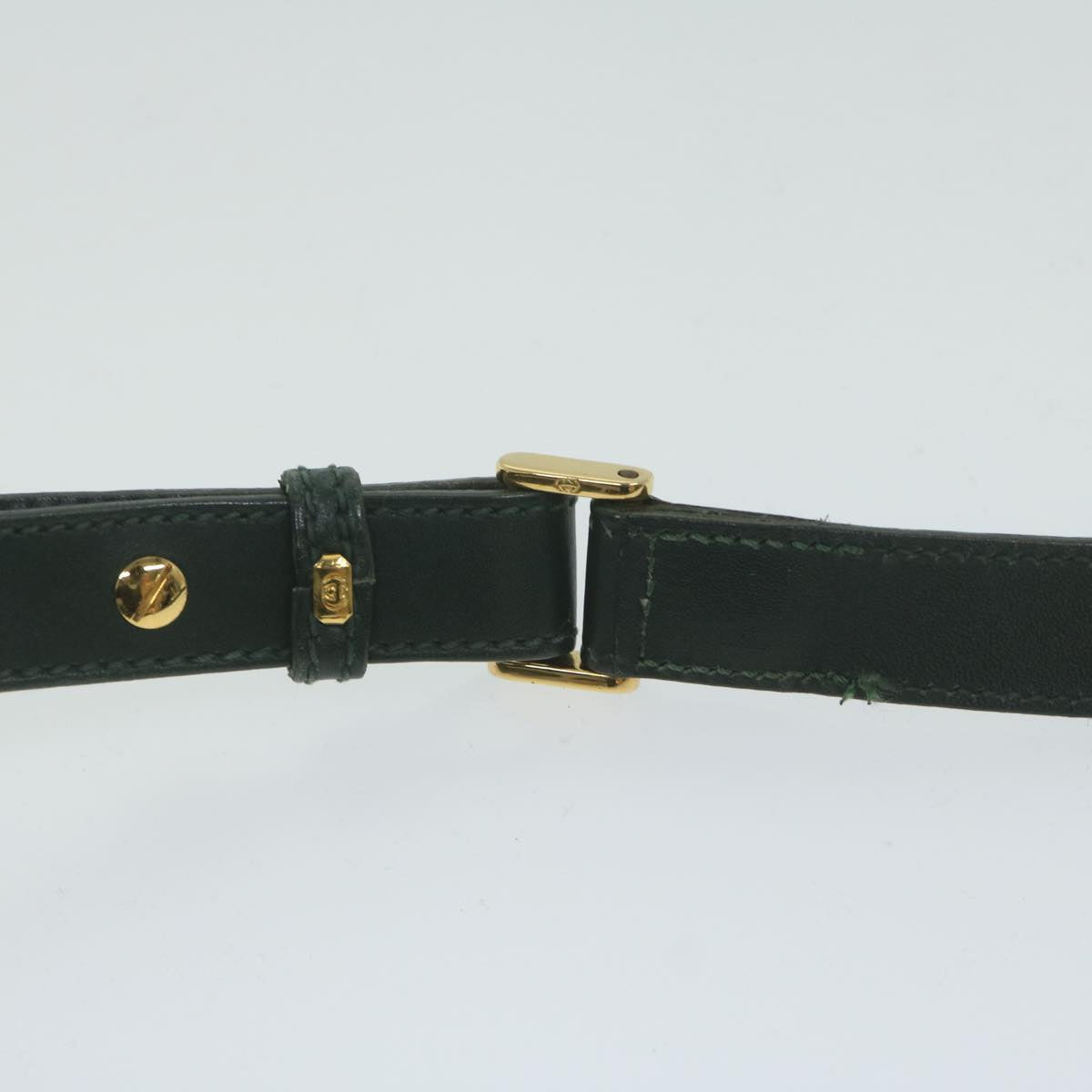 GUCCI Interlocking Shoulder Bag Leather Green 007 256 0084 yk9878