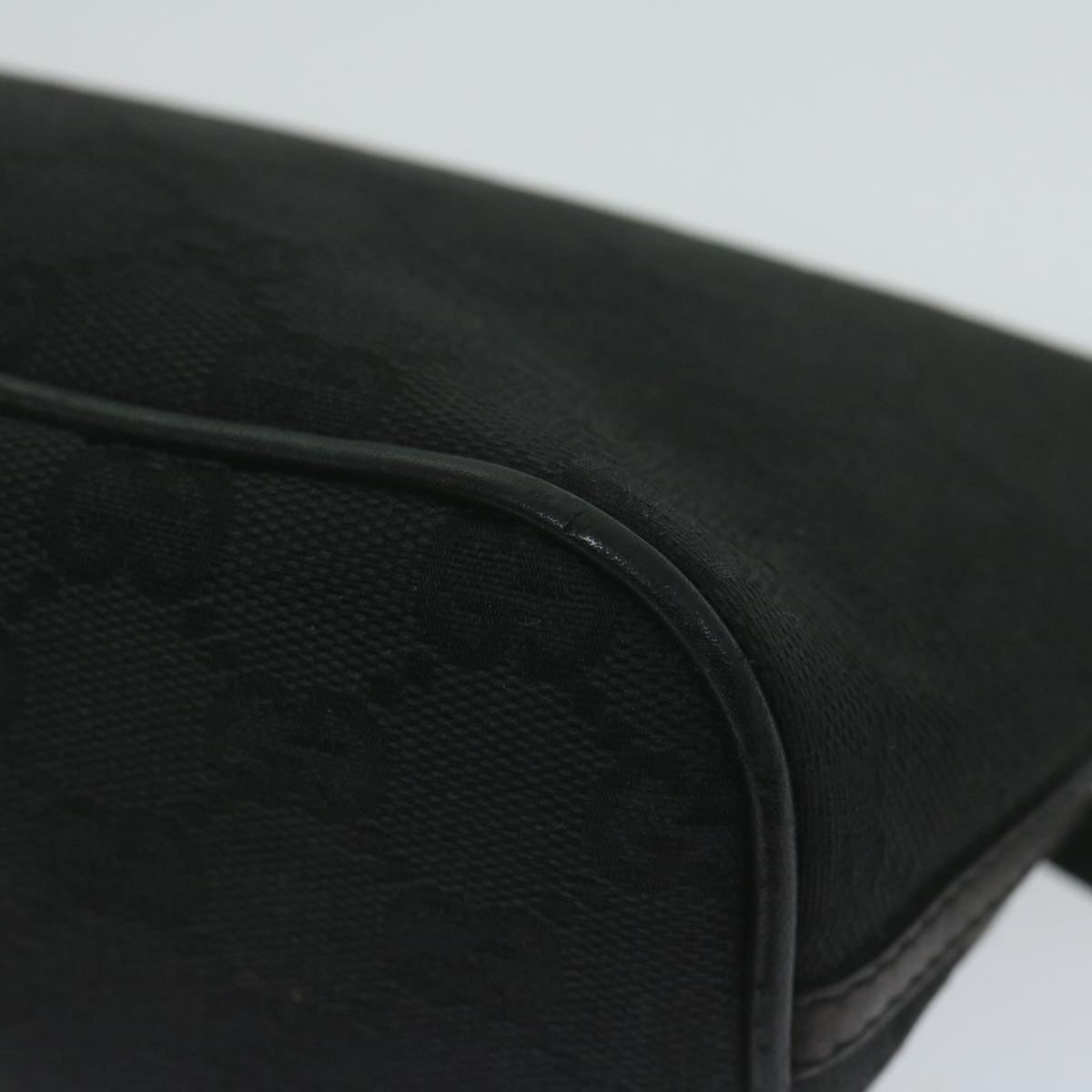 GUCCI GG Canvas Accessory Pouch Black 07198 yk9889