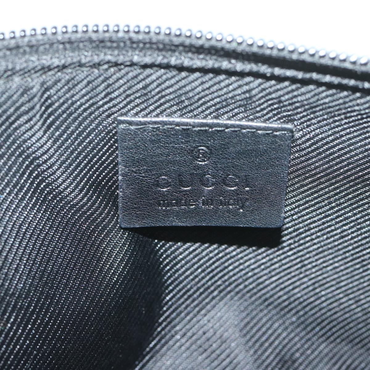 GUCCI GG Canvas Accessory Pouch Black 07198 yk9889