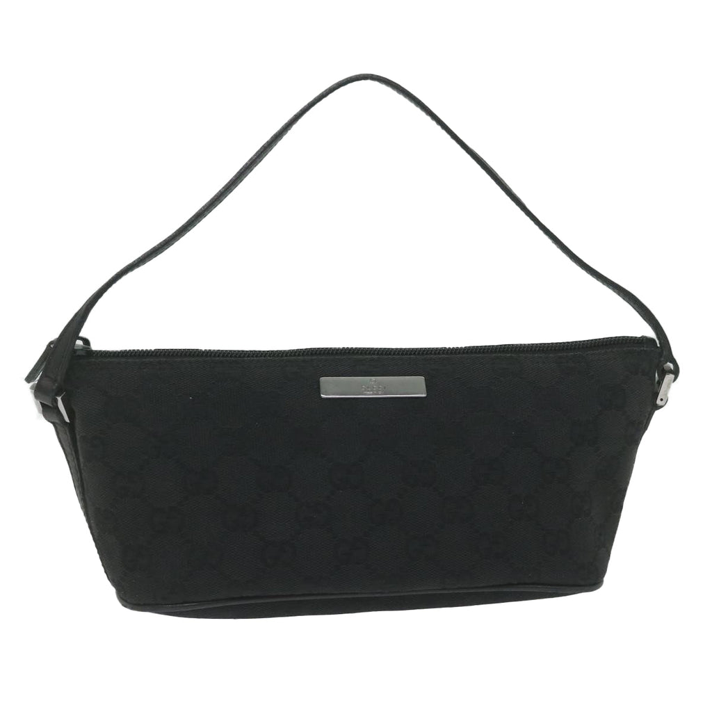 GUCCI GG Canvas Accessory Pouch Black 07198 yk9889