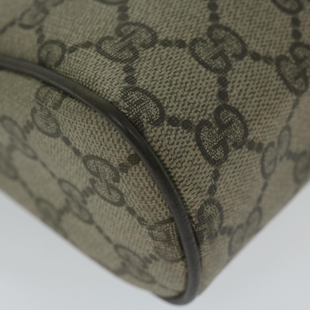 GUCCI GG Supreme Web Sherry Line Clutch Bag Beige Red 84 01 012 yk9904