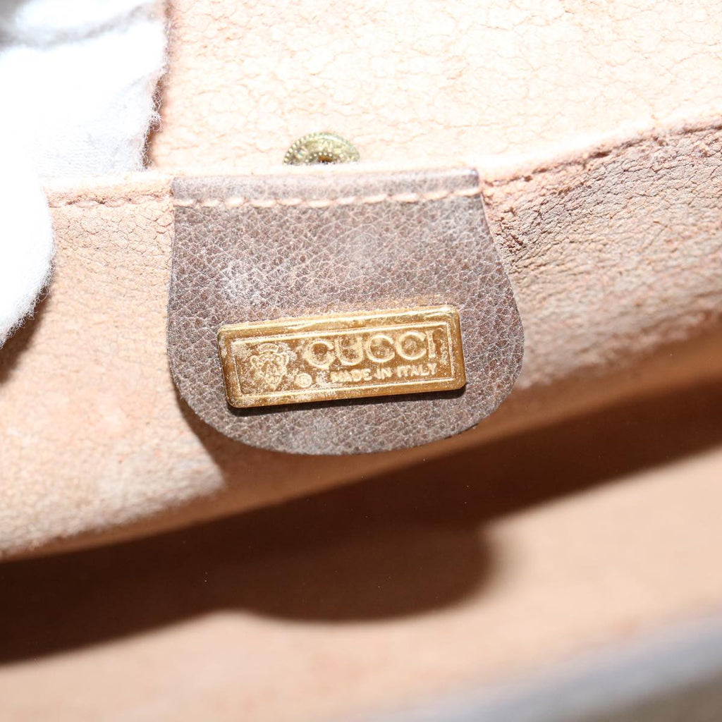 GUCCI GG Supreme Clutch Bag PVC Leather Beige 014 123 yk9907