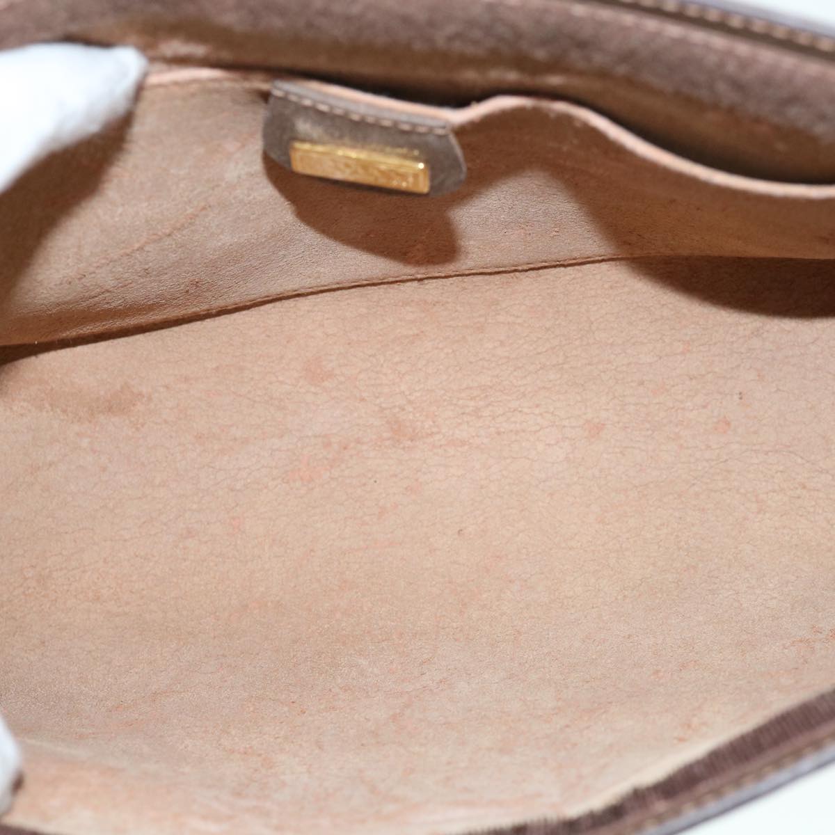 GUCCI GG Supreme Clutch Bag PVC Leather Beige 014 123 yk9907