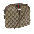 GUCCI GG Supreme Web Sherry Line Shoulder Bag Beige Red 904 02 047 yk9915