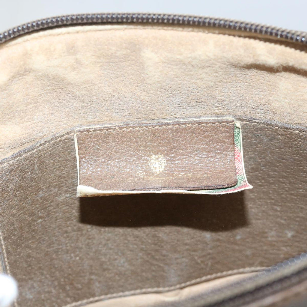 GUCCI GG Supreme Web Sherry Line Shoulder Bag Beige Red 904 02 047 yk9915