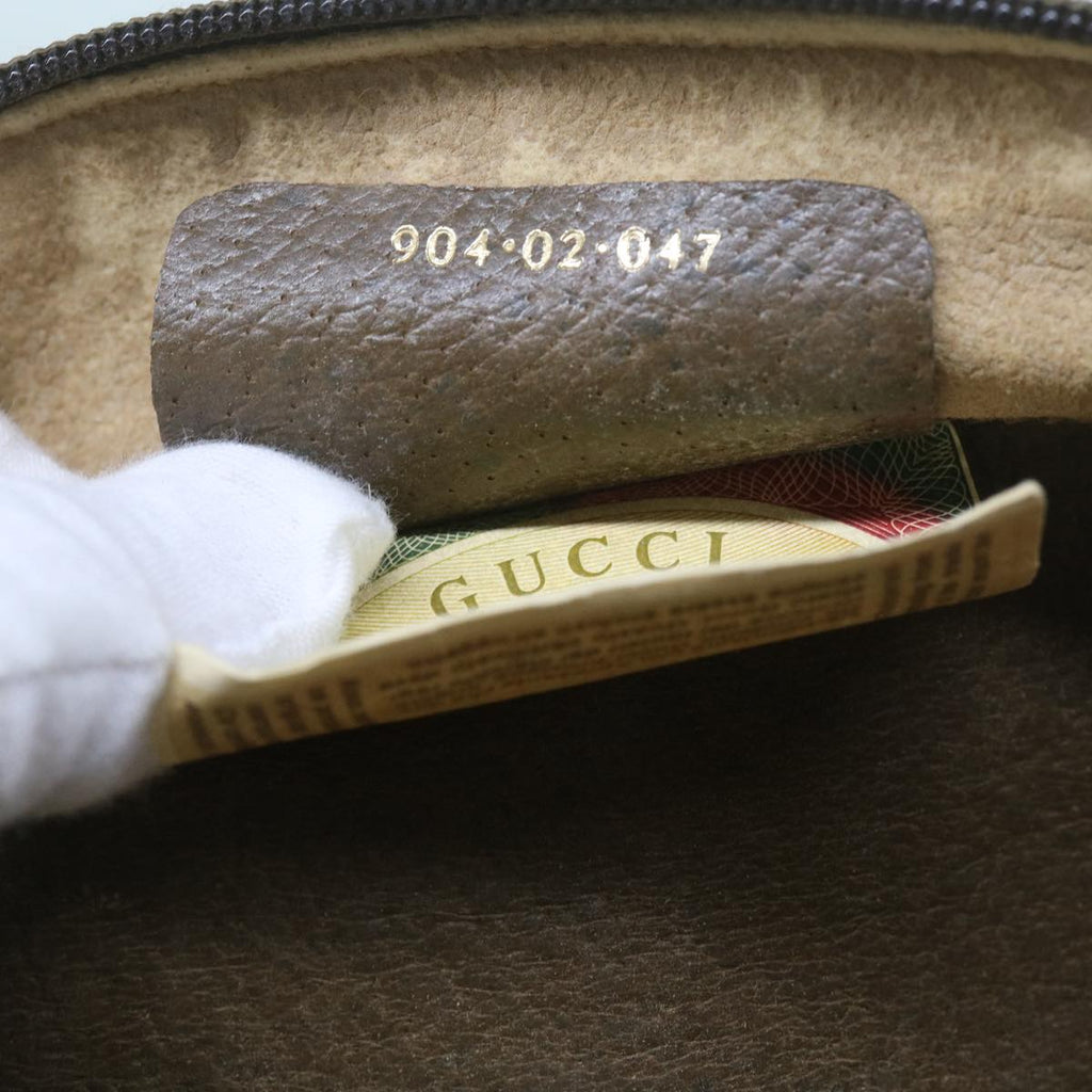 GUCCI GG Supreme Web Sherry Line Shoulder Bag Beige Red 904 02 047 yk9915