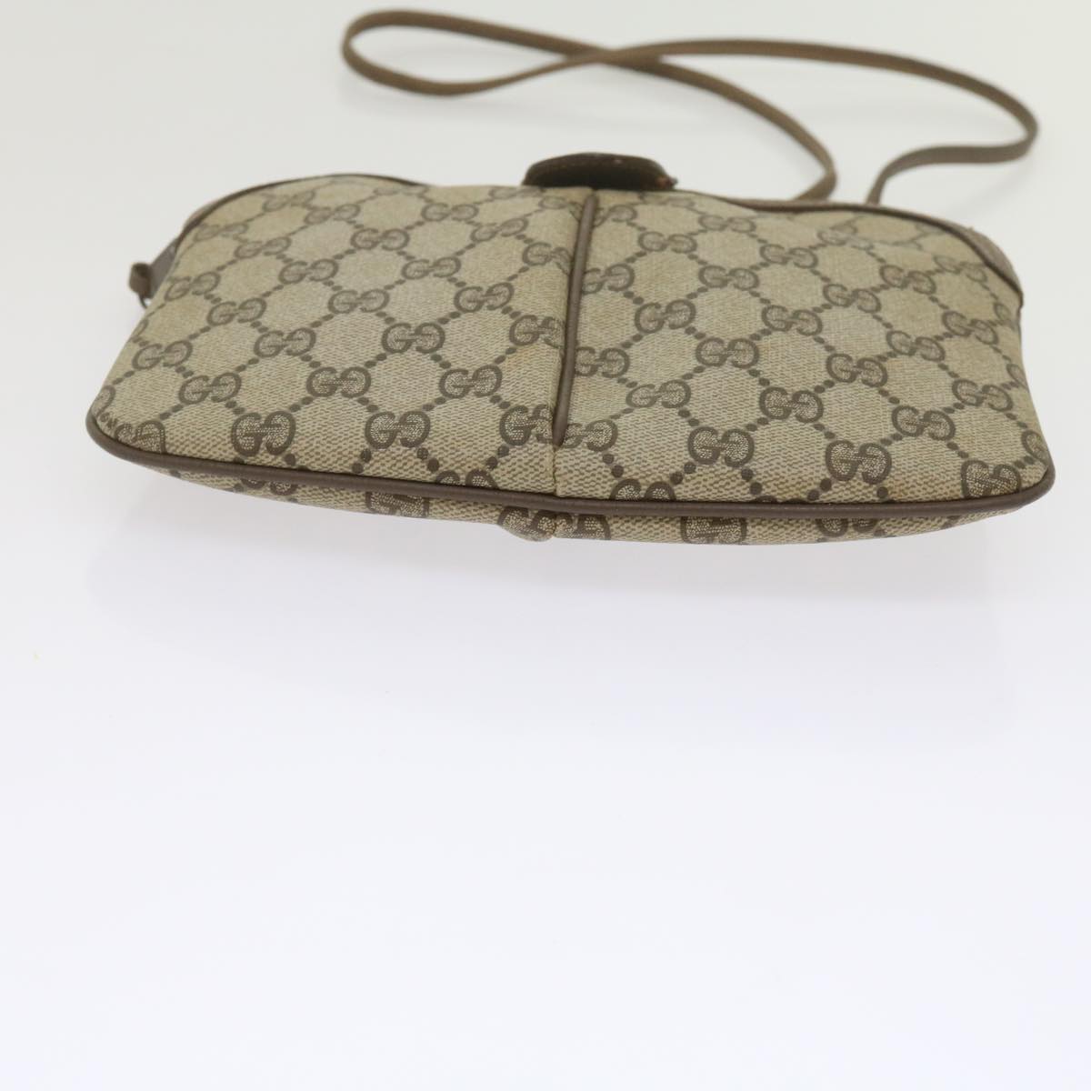 GUCCI GG Supreme Web Sherry Line Shoulder Bag Beige Red 904 02 047 yk9915