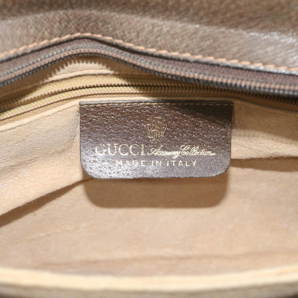 GUCCI GG Supreme Web Sherry Line Shoulder Bag Beige Red 010 378 yk9916