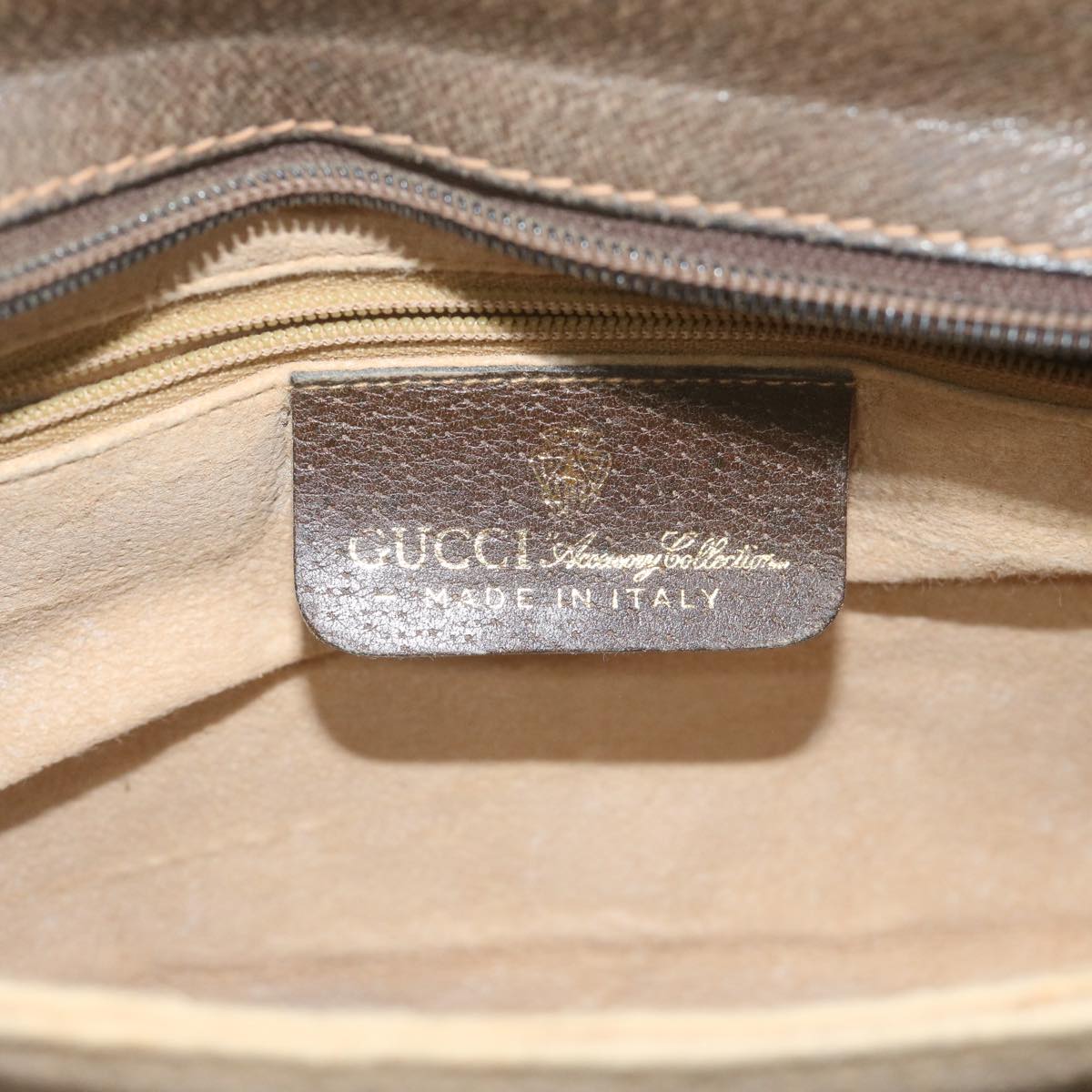 GUCCI GG Supreme Web Sherry Line Shoulder Bag Beige Red 010 378 yk9916