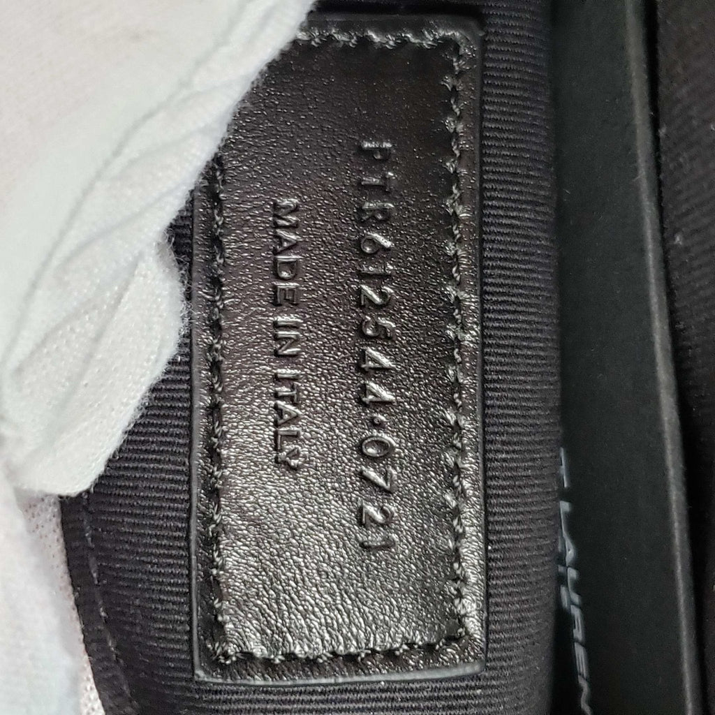 YSL Lou Camera Bag Embossed in Crododile Shiny Black Leather  Bag