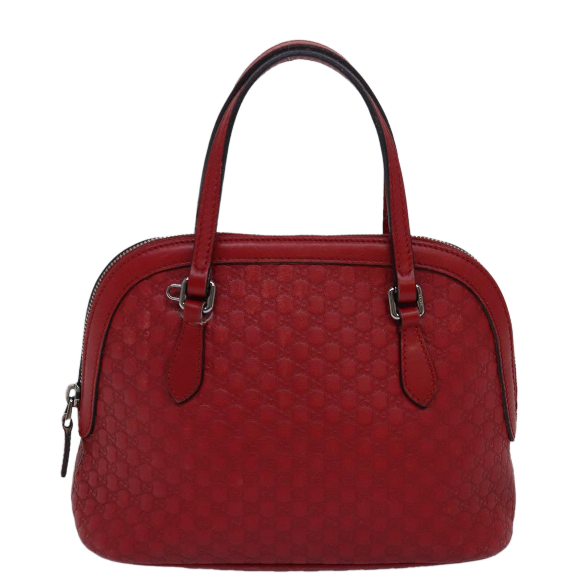 GUCCI Micro GG Canvas Guccissima Bag Leather Outlet 2way Red 341504 yt1004