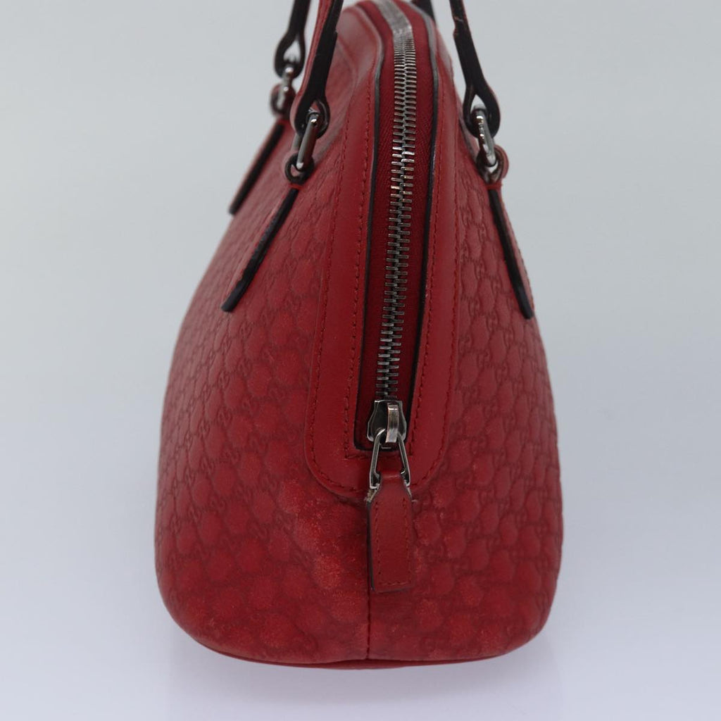 GUCCI Micro GG Canvas Guccissima Bag Leather Outlet 2way Red 341504 yt1004