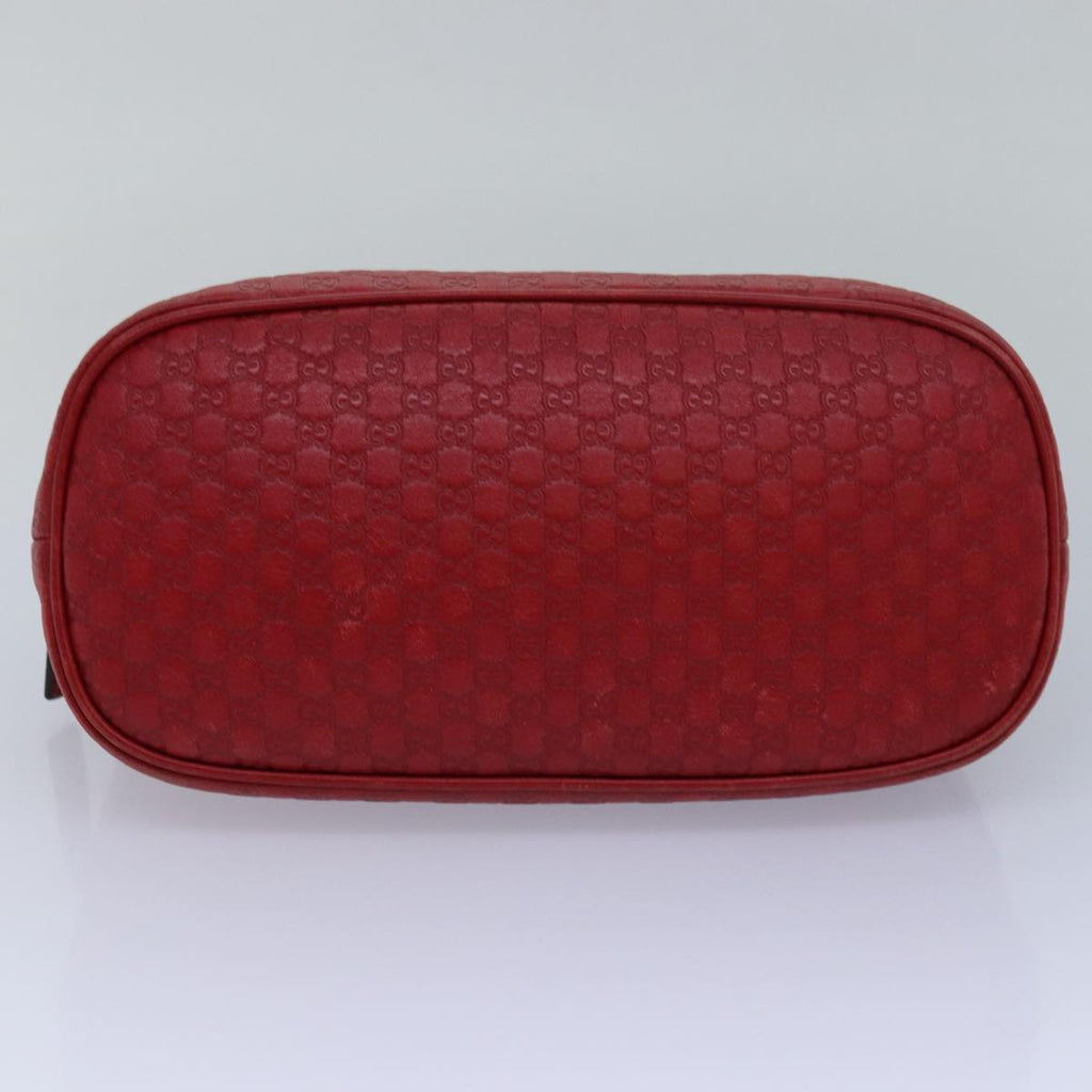 GUCCI Micro GG Canvas Guccissima Bag Leather Outlet 2way Red 341504 yt1004