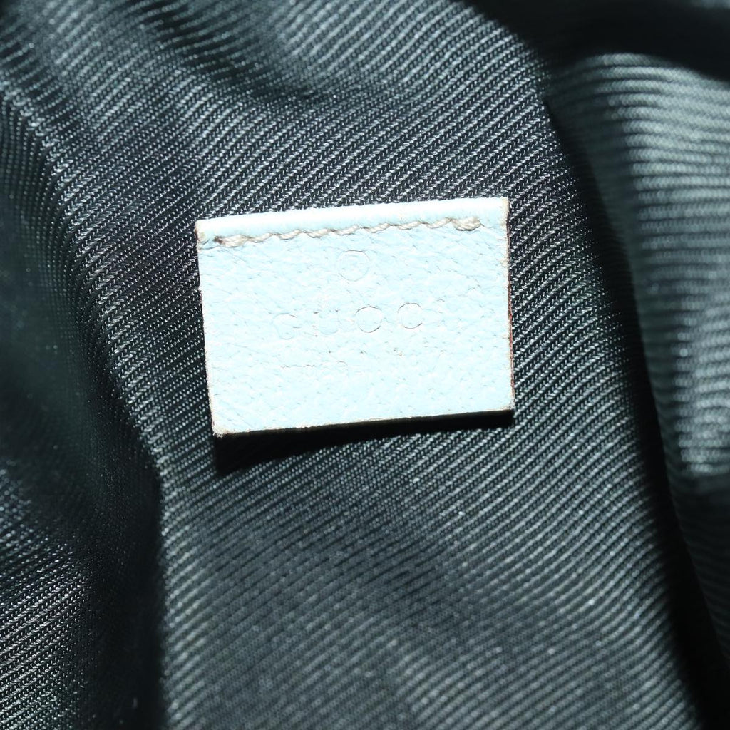 GUCCI GG Canvas Hand Bag Beige Light Blue 124542 yt1006