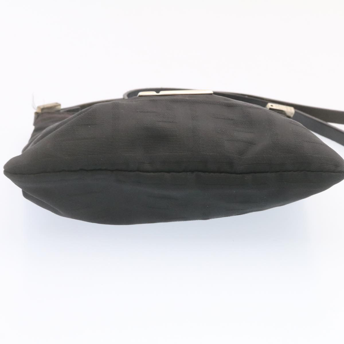 FENDI Zucca Canvas Shoulder Bag Nylon Black yt532