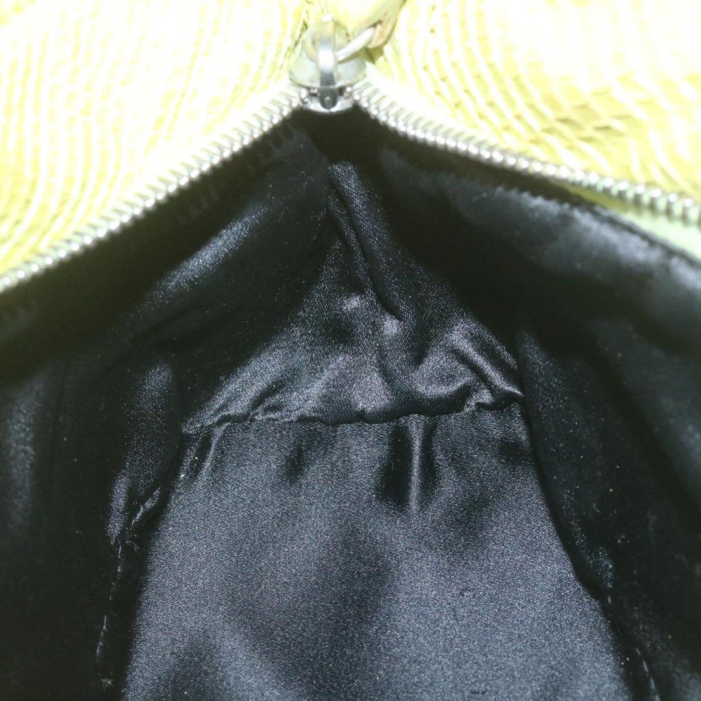 FENDI Accessory Pouch Punched Enamel Black yt718