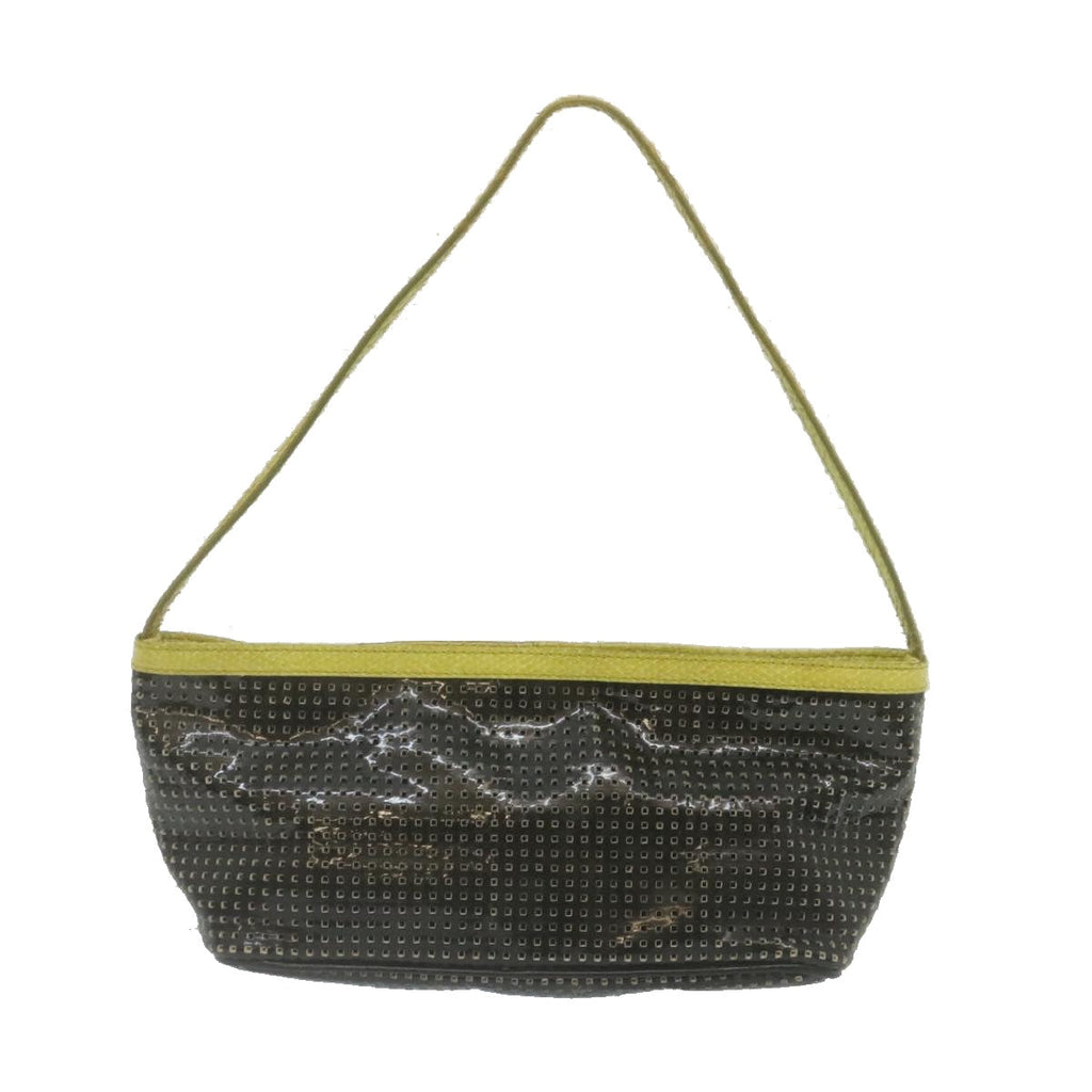 FENDI Accessory Pouch Punched Enamel Black yt718