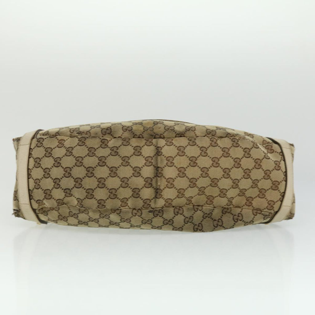 GUCCI GG Canvas Shoulder Bag Beige 130736 yt927