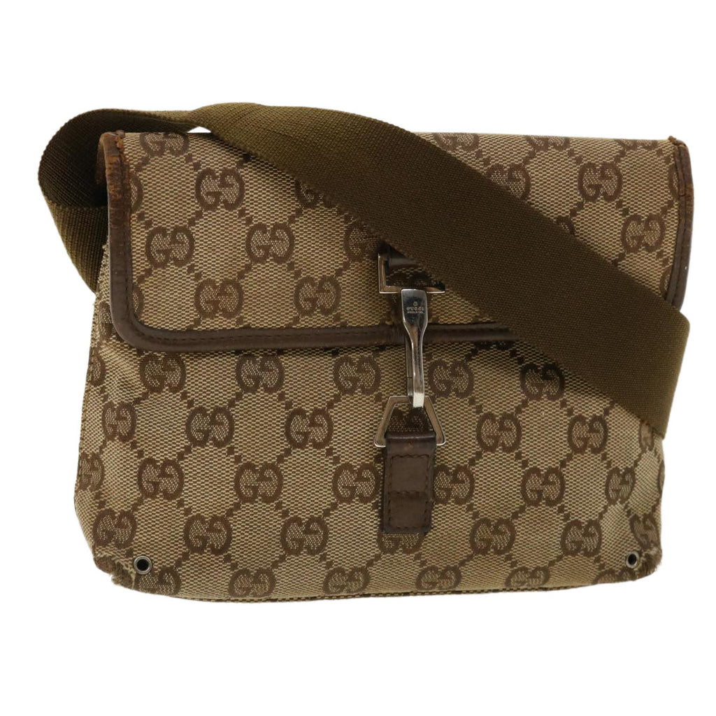 GUCCI GG Canvas Waist Bag Beige 92548 212792 yt967