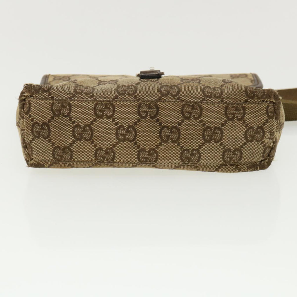 GUCCI GG Canvas Waist Bag Beige 92548 212792 yt967