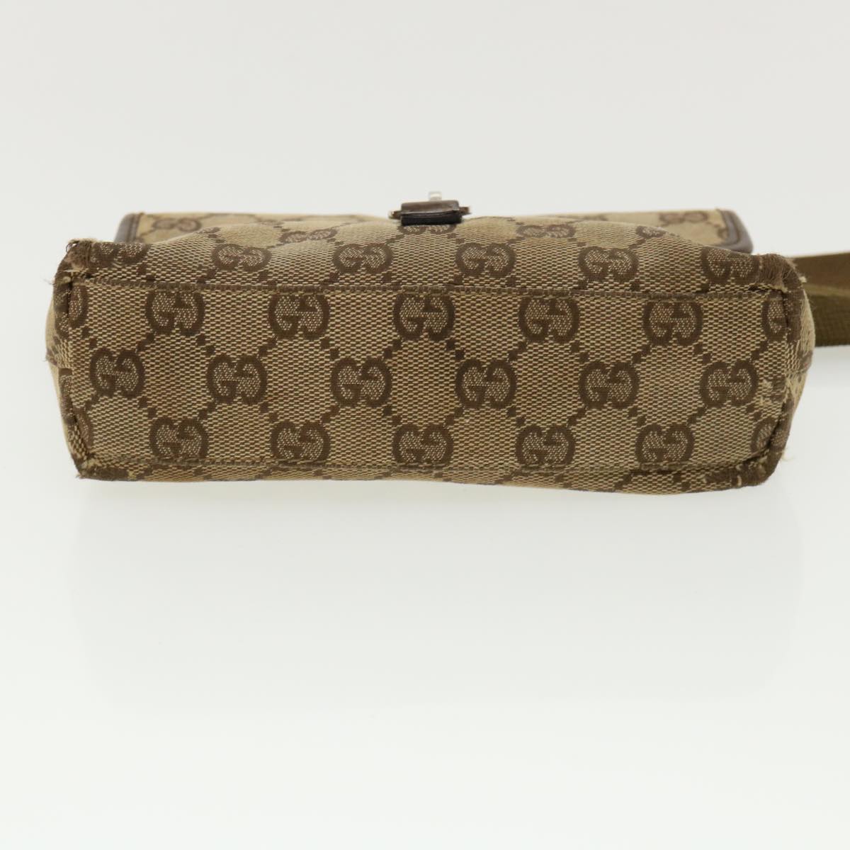 GUCCI GG Canvas Waist Bag Beige 92548 212792 yt967
