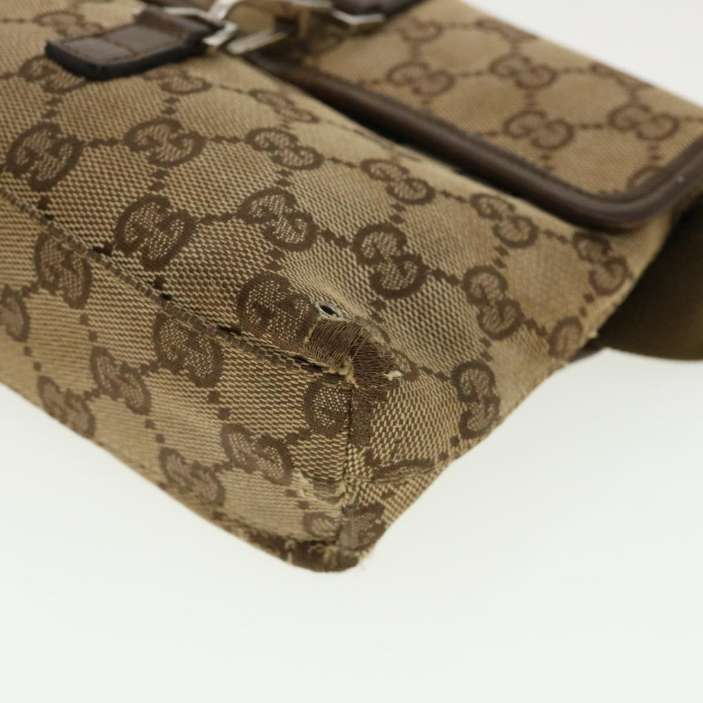 GUCCI GG Canvas Waist Bag Beige 92548 212792 yt967