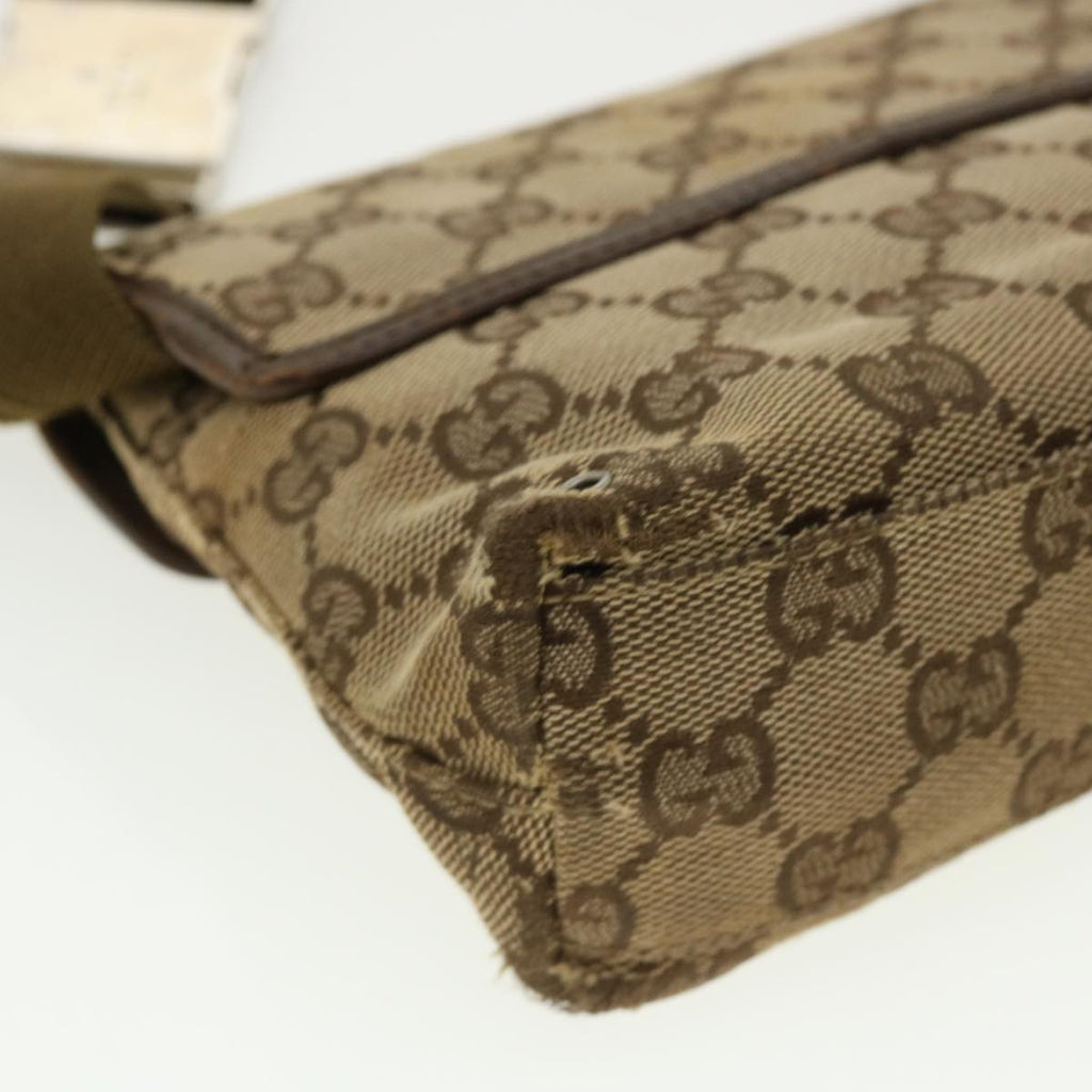 GUCCI GG Canvas Waist Bag Beige 92548 212792 yt967