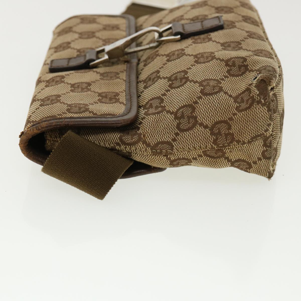 GUCCI GG Canvas Waist Bag Beige 92548 212792 yt967