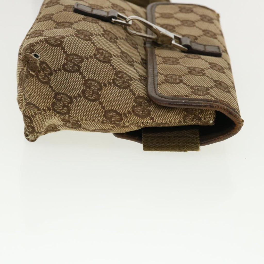 GUCCI GG Canvas Waist Bag Beige 92548 212792 yt967