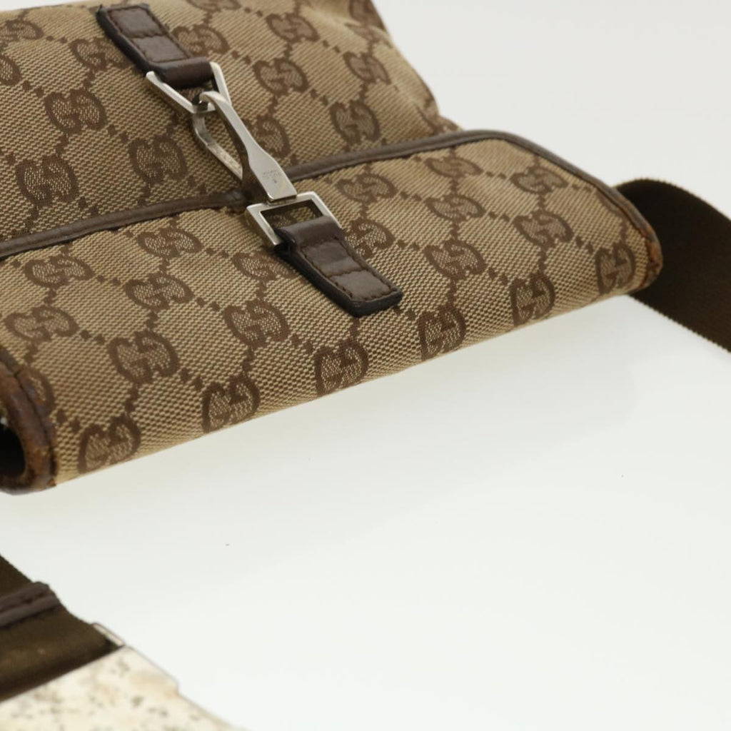 GUCCI GG Canvas Waist Bag Beige 92548 212792 yt967