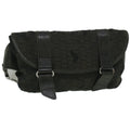 GUCCI GG Canvas Waist Bag Black 145851 200905 yt968
