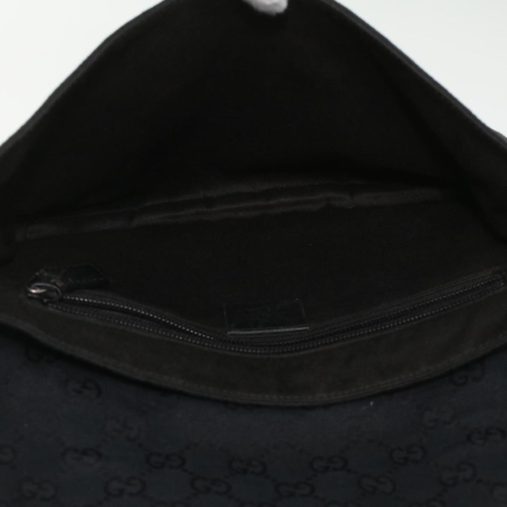 GUCCI GG Canvas Waist Bag Black 145851 200905 yt968