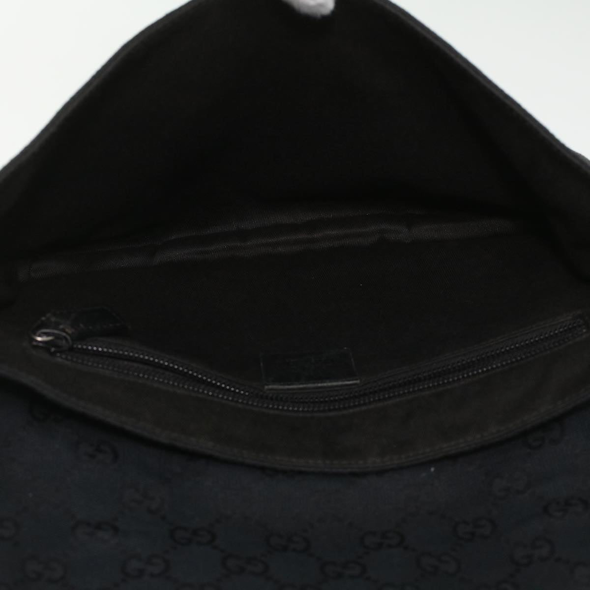 GUCCI GG Canvas Waist Bag Black 145851 200905 yt968