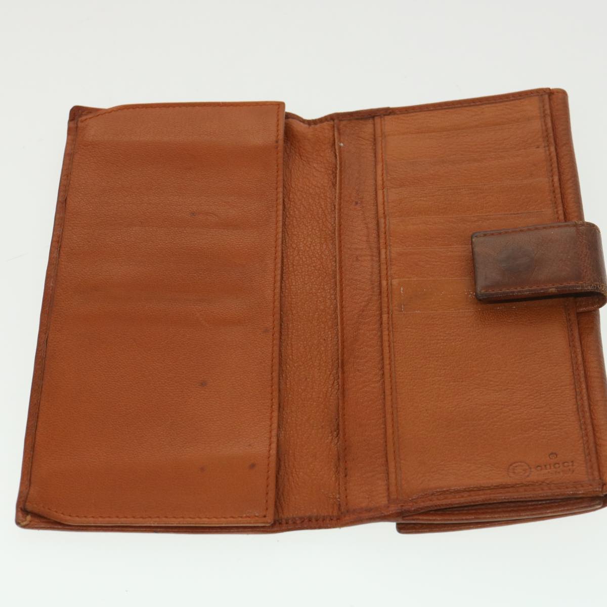 GUCCI GG Canvas Web Sherry Line Long Wallet 2Set Beige Brown Red yt976