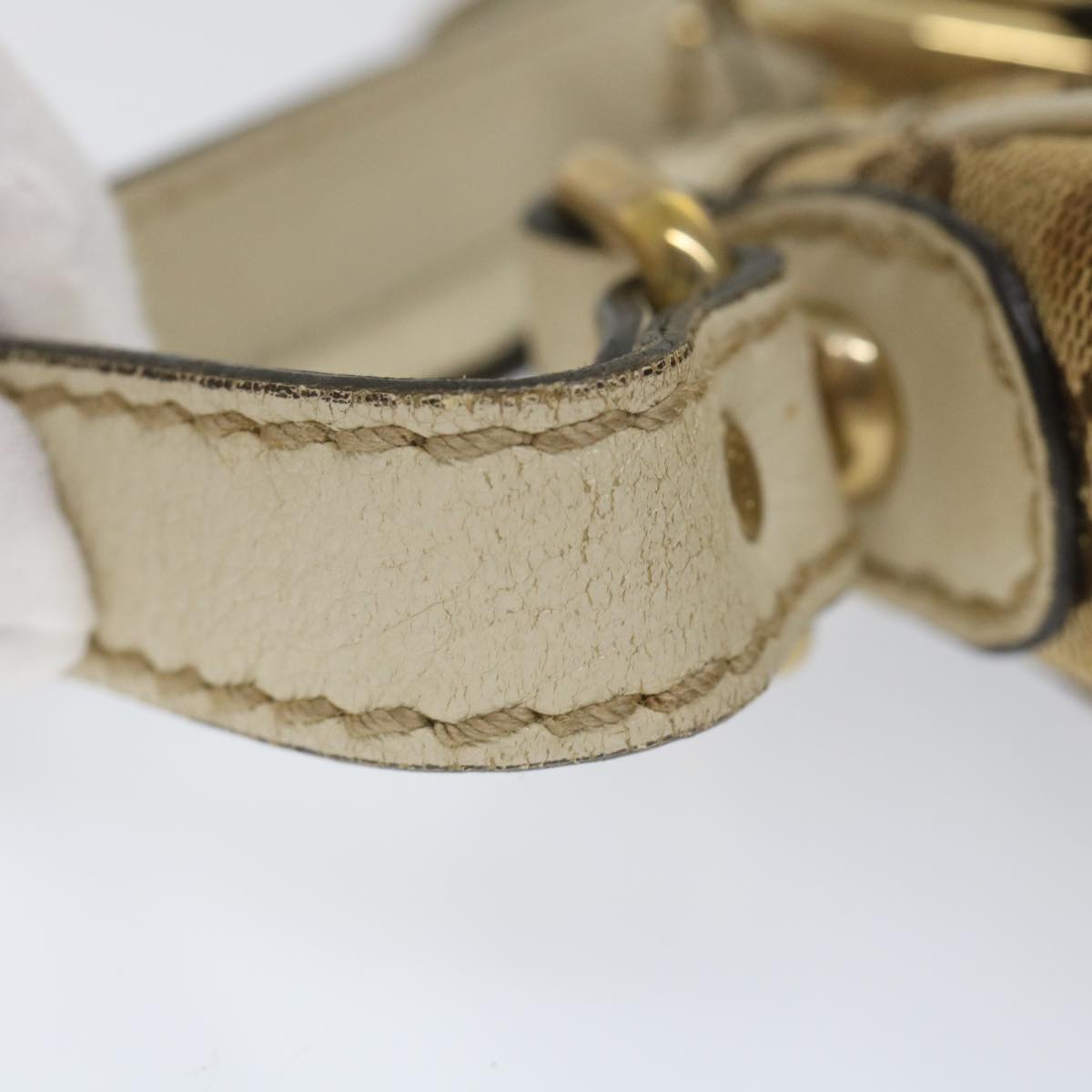 GUCCI GG Canvas Shoulder Bag Beige 211945 yt982