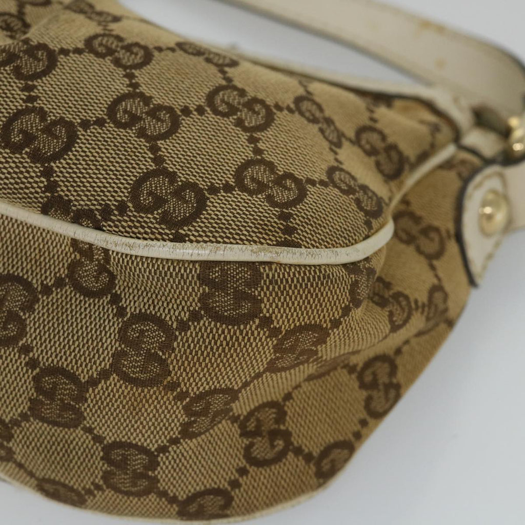 GUCCI GG Canvas Shoulder Bag Beige 211945 yt982