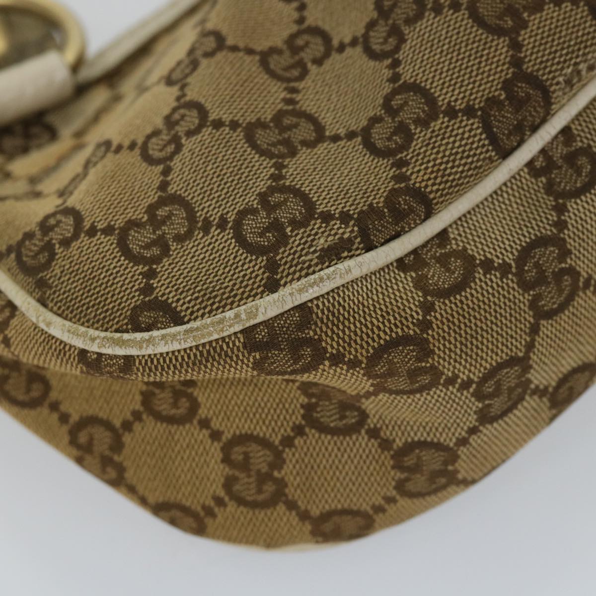 GUCCI GG Canvas Shoulder Bag Beige 211945 yt982