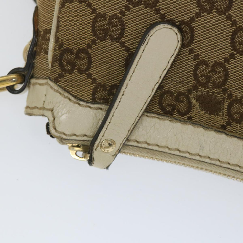 GUCCI GG Canvas Shoulder Bag Beige 211945 yt982