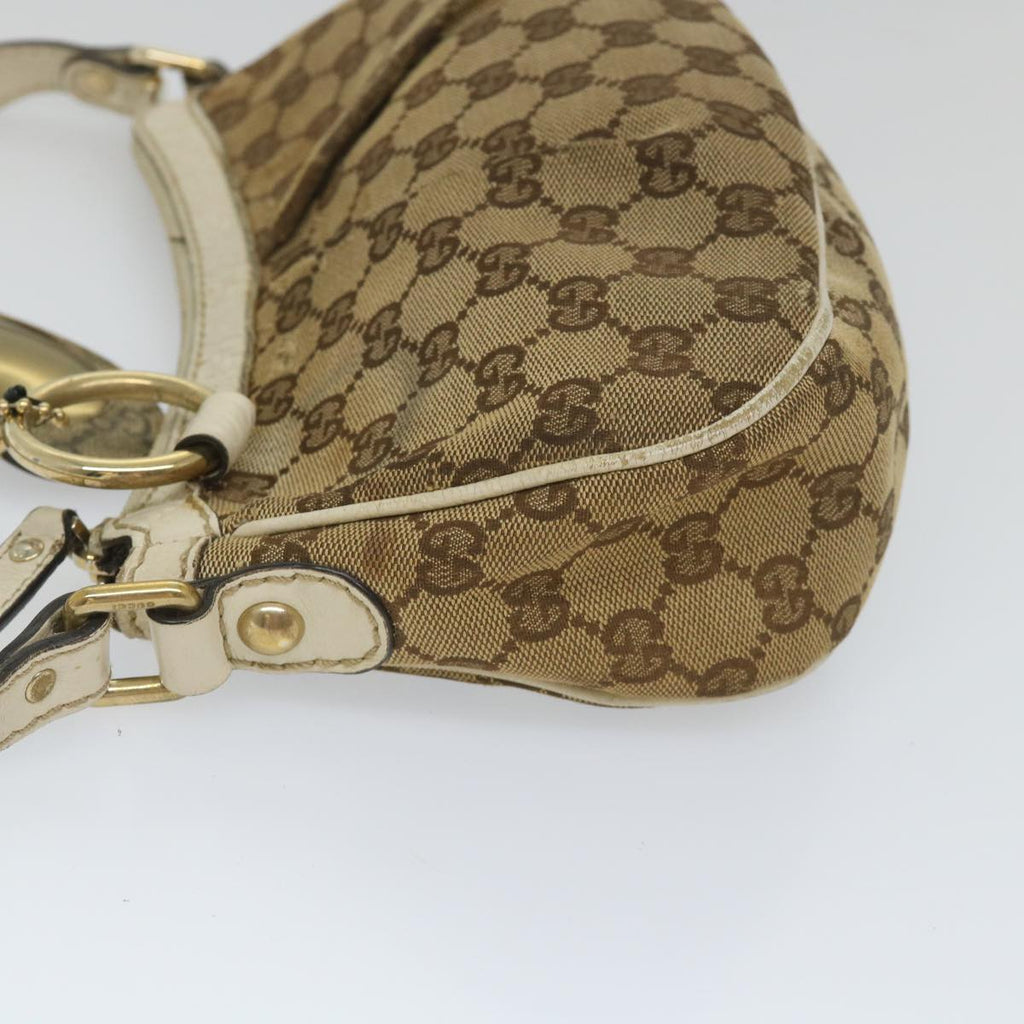 GUCCI GG Canvas Shoulder Bag Beige 211945 yt982