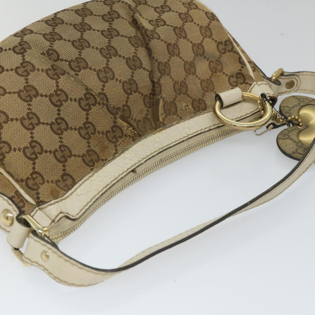 GUCCI GG Canvas Shoulder Bag Beige 211945 yt982