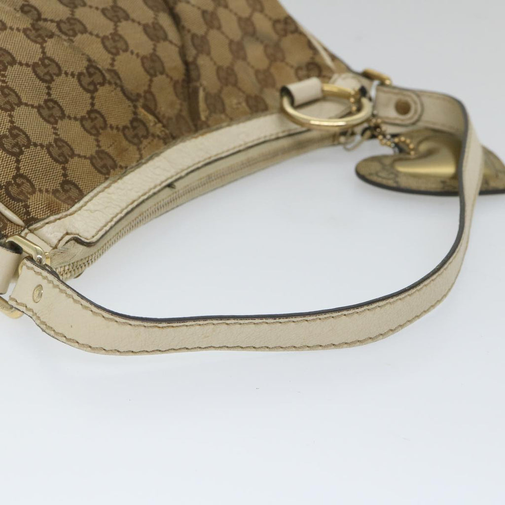 GUCCI GG Canvas Shoulder Bag Beige 211945 yt982