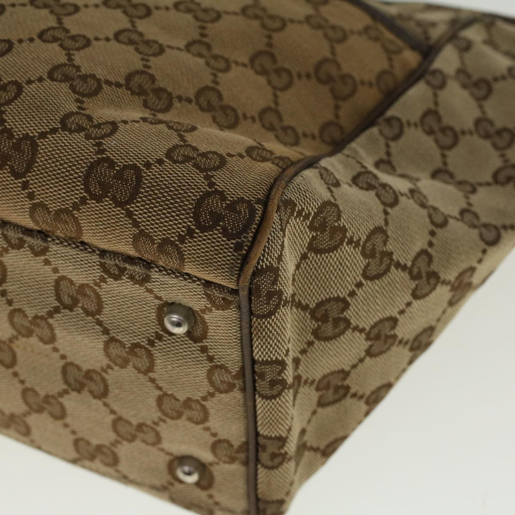 GUCCI GG Canvas Web Sherry Line Tote Bag Beige Red Green 145758 yt984