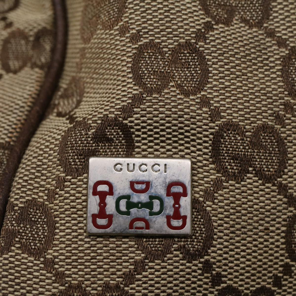 GUCCI GG Canvas Web Sherry Line Tote Bag Beige Red Green 145758 yt984