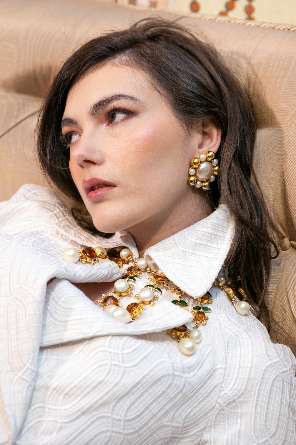 Boucles d'oreilles baroques Chanel